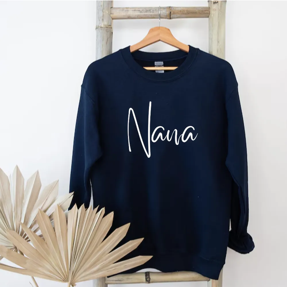 Nana Wave Script Sweatshirt