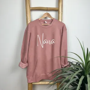 Nana Wave Script Sweatshirt Grandparent Clothing - grandma outfits sale