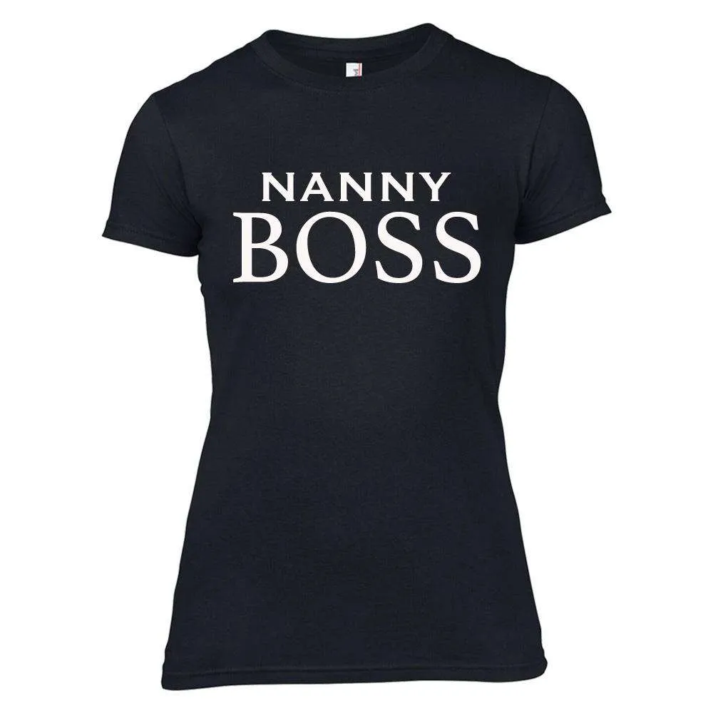 Nanny & Mini Boss Black Matching Tees (MRK X)