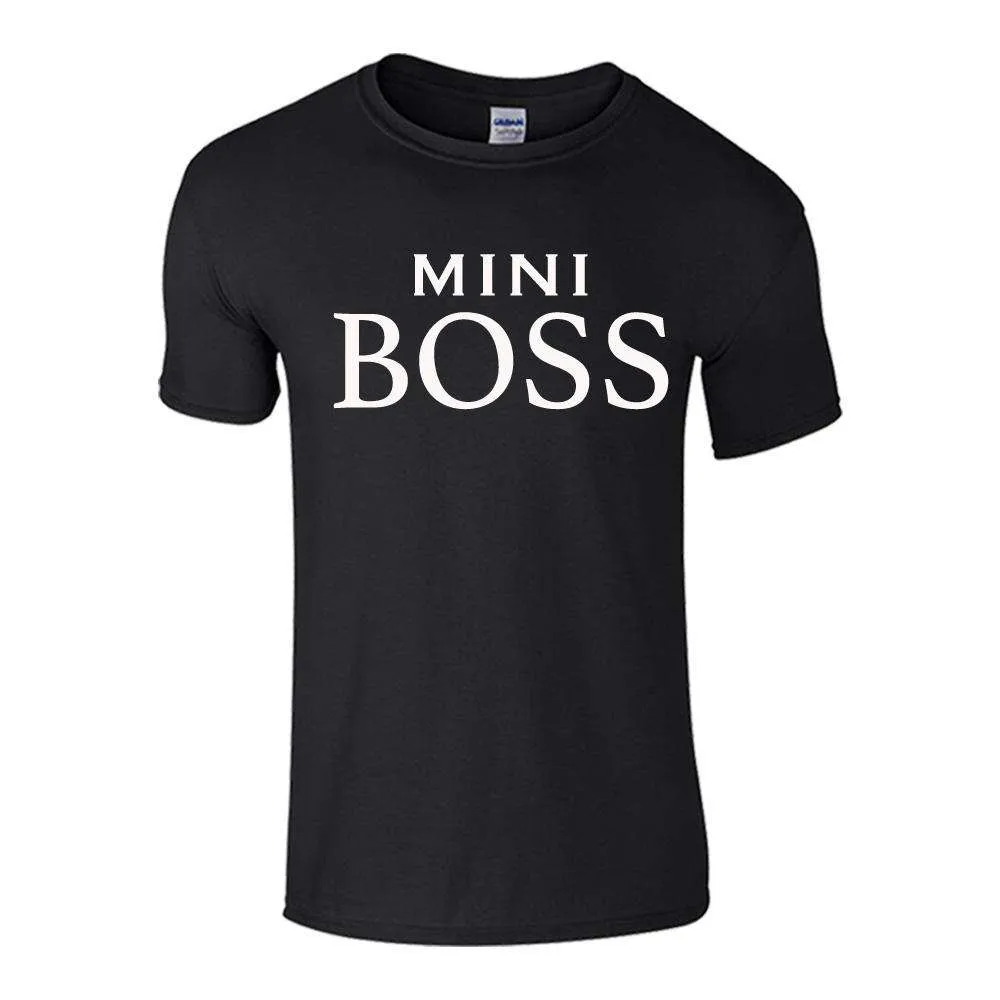 Nanny & Mini Boss Black Matching Tees (MRK X)