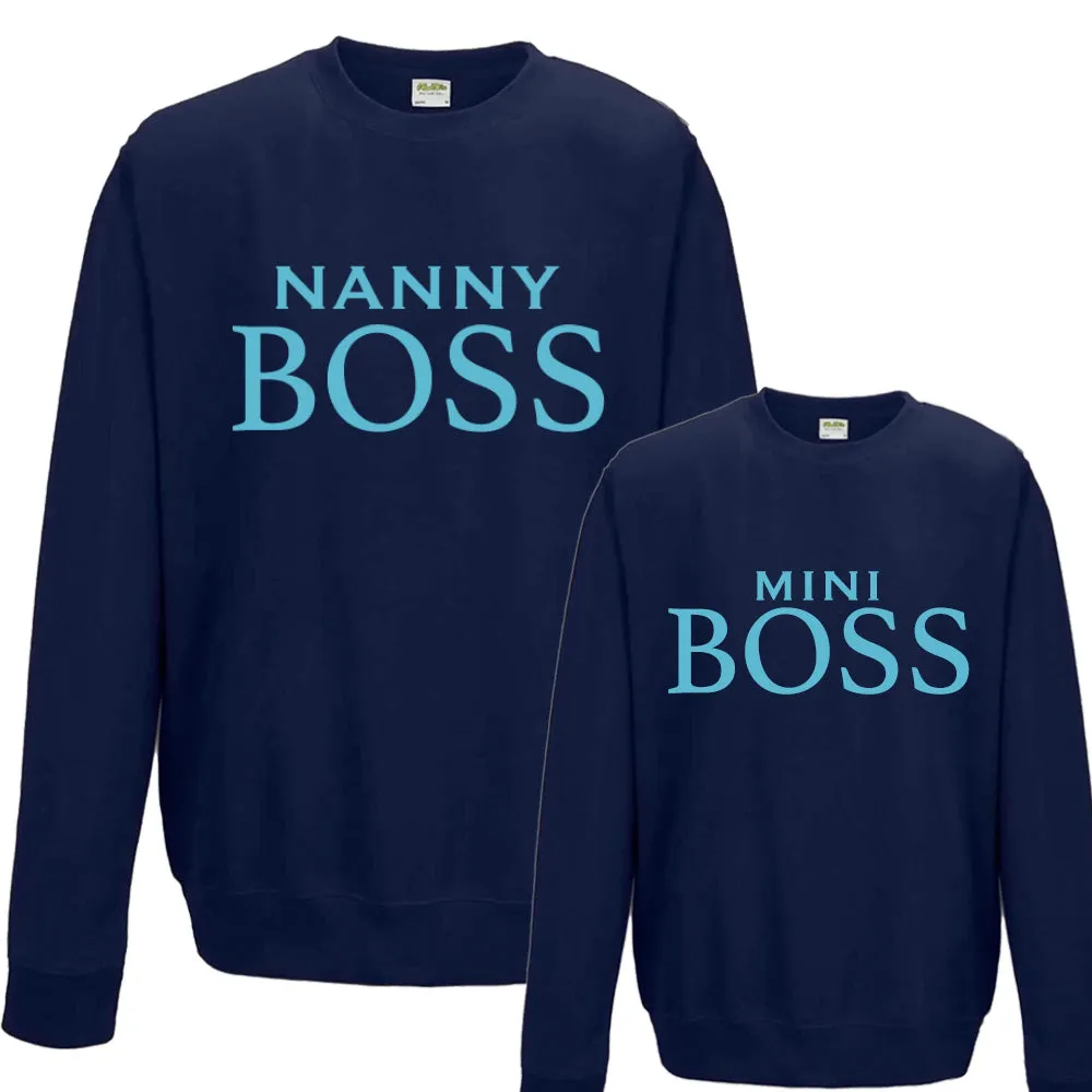 Nanny & Mini Boss Matching Sweatshirts (MRK X)