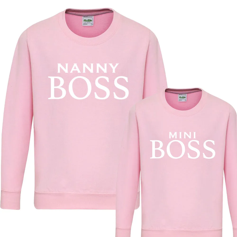 Nanny & Mini Boss Matching Sweatshirts (MRK X)