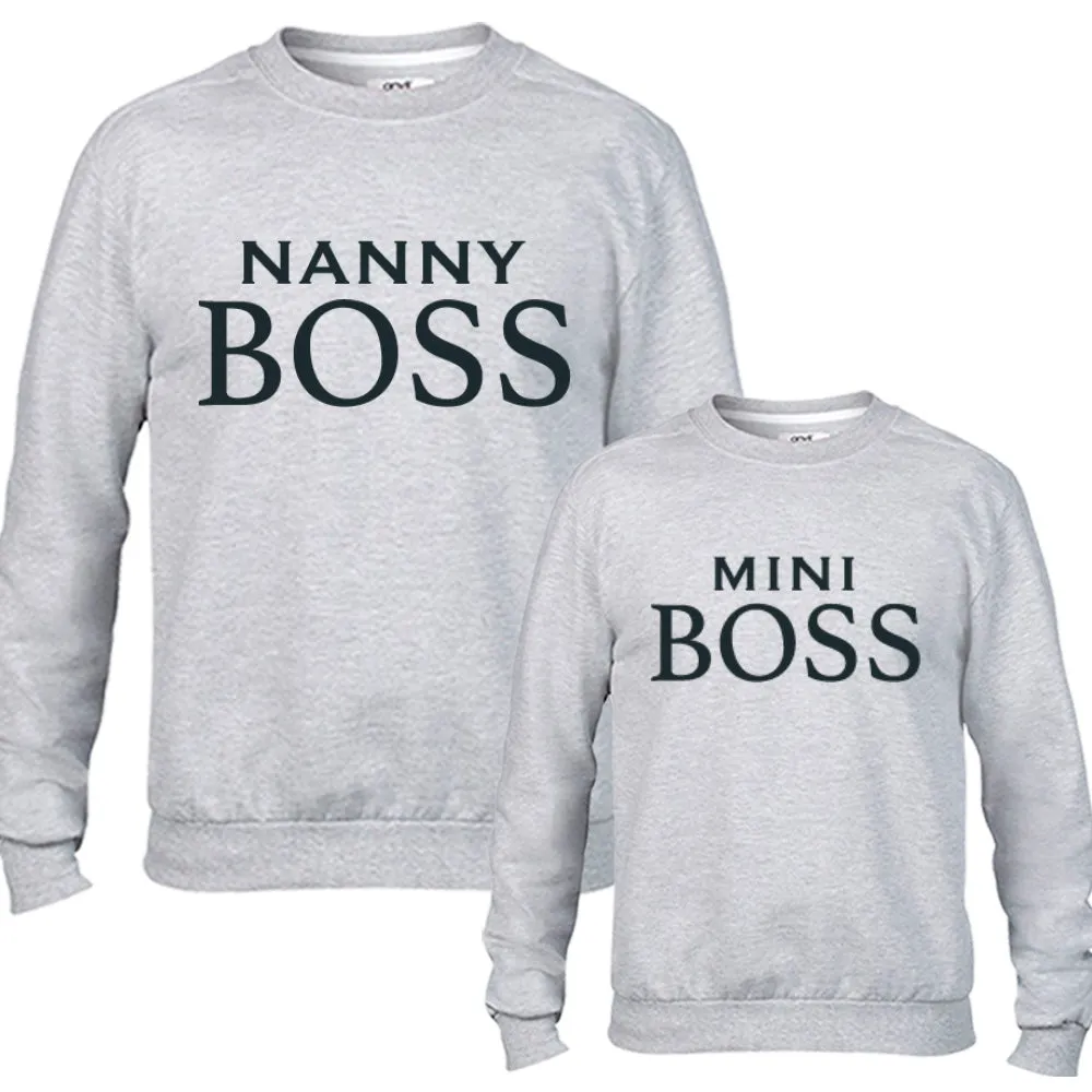 Nanny & Mini Boss Matching Sweatshirts (MRK X)