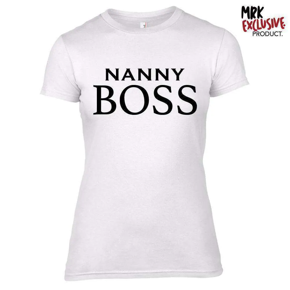 Nanny & Mini Boss White Matching Tees (MRK X)