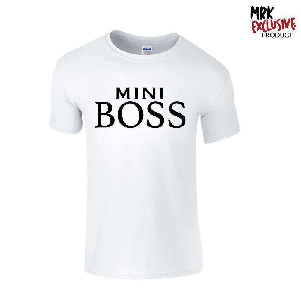 Nanny & Mini Boss White Matching Tees (MRK X)