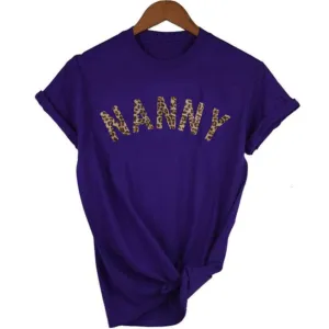 Nanny Leopard T-Shirt 00 (MRK X) Grandparent Clothing - senior fashion cheap