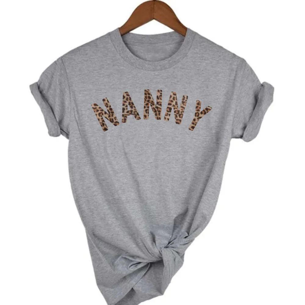 Nanny Leopard T-Shirt 00 (MRK X) Grandparent Clothing - senior fashion cheap
