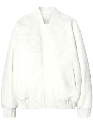Natlover Patch-Detail Bomber Jacket winter jackets clearance