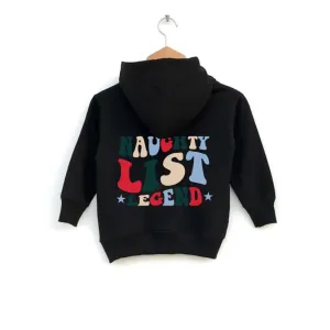 Naughty List Legend Kids Back Logo Hoodie girls skirts clearance