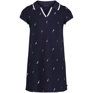 Nautica Mädchen Bedrucktes Polo-Kleid (7-16) Marineblau Nautica