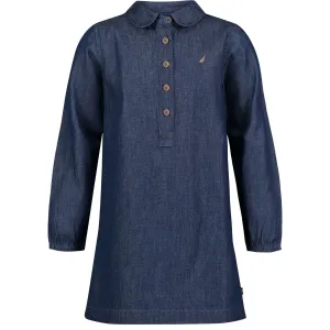 Nautica Chambray-Kleid für kleine Mädchen (4-6X) in der Farbe Sea Mist von Nautica