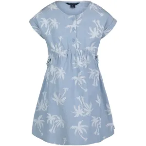Nautica Kleines Mädchen Palmenmuster Chambray-Kleid (4-6X) Nachtblau Meliert Nautica