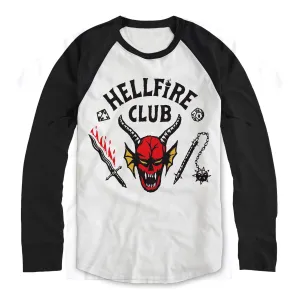 Netflix Stranger Things Hellfire Club Crest Baseball Shirt maternity dresses promo