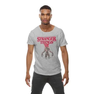 Netflix Stranger Things Logo Demogorgon T-Shirt dad bod shirts discount