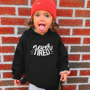 Never Tired Kids Hoodie girls skirts clearance
