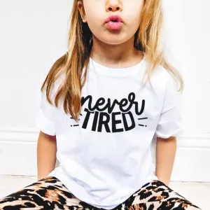 Never Tired Kids T-Shirt boys apparel promo code