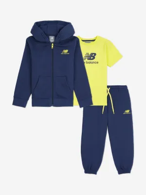 New Balance Baby Boys T-Shirt und Jogginganzug-Set in Marineblau