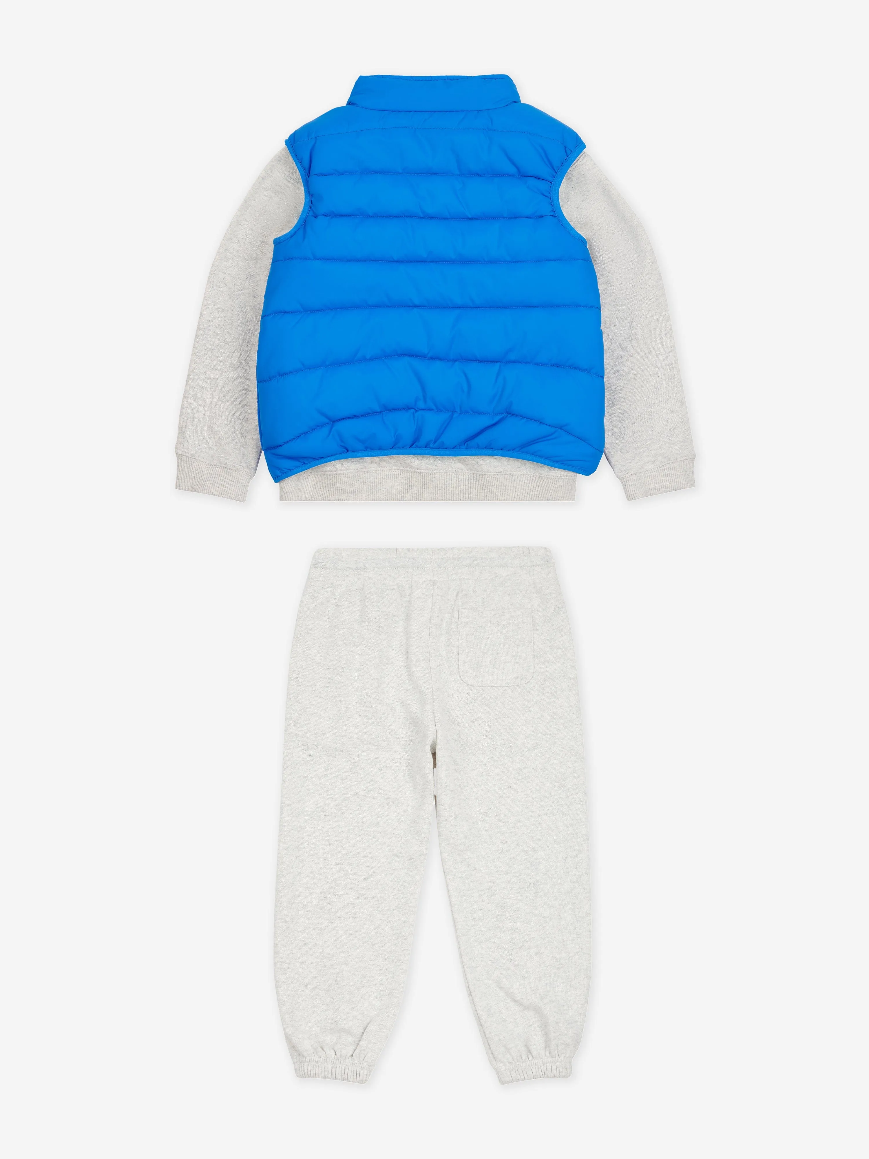 New Balance Baby Jungen Trainingsanzug und Gilet Set in Grau