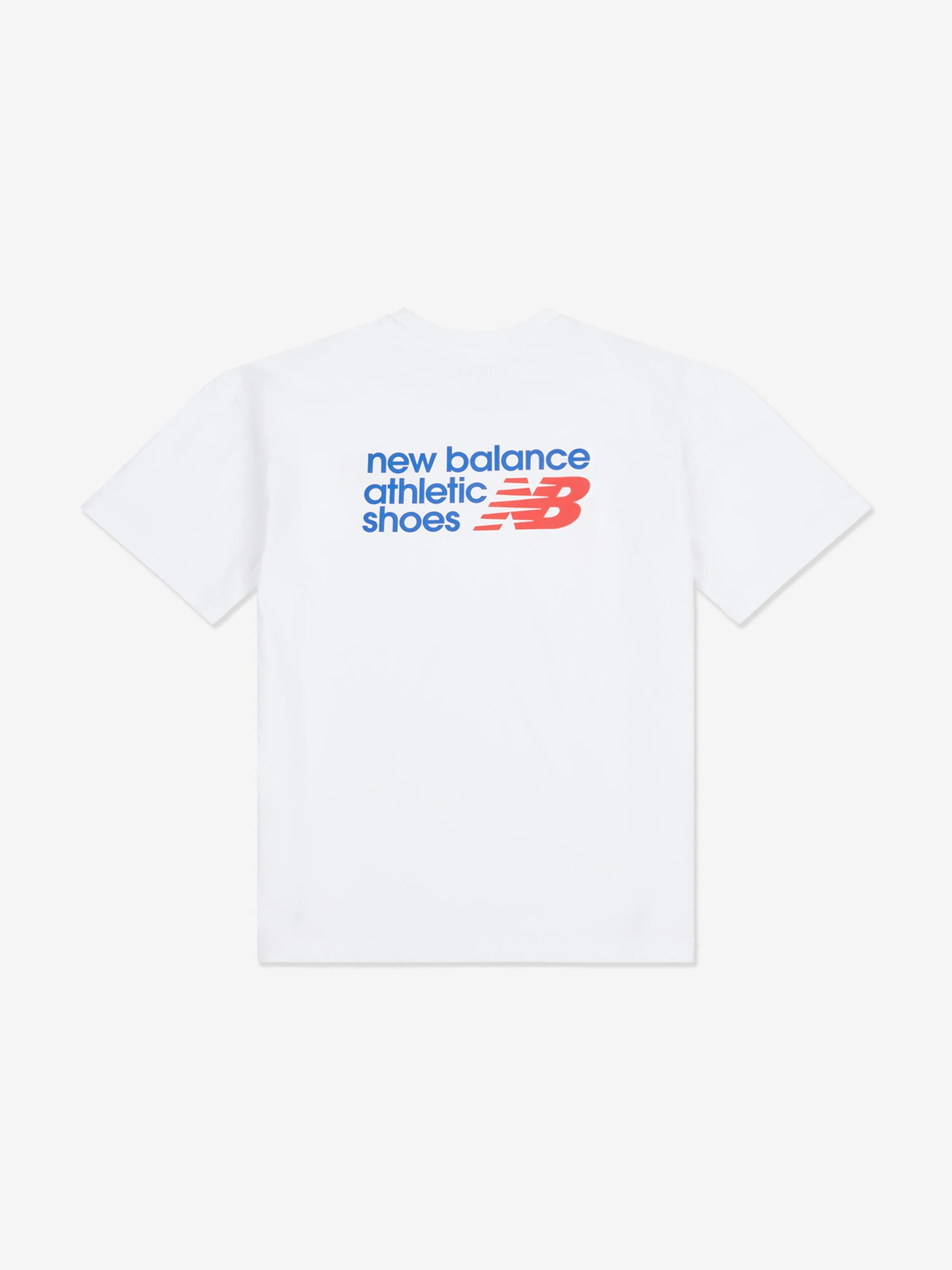 New Balance Jungen Sportschuhe Rückengrafik T-Shirt in Weiß