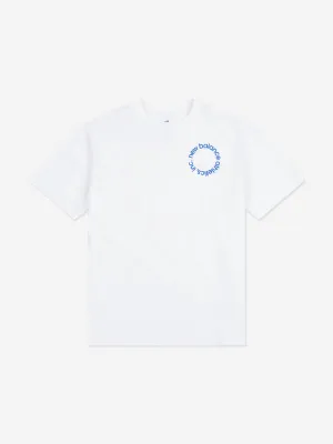 New Balance Jungen Grafik-T-Shirt mit rundem Logo in Weiß