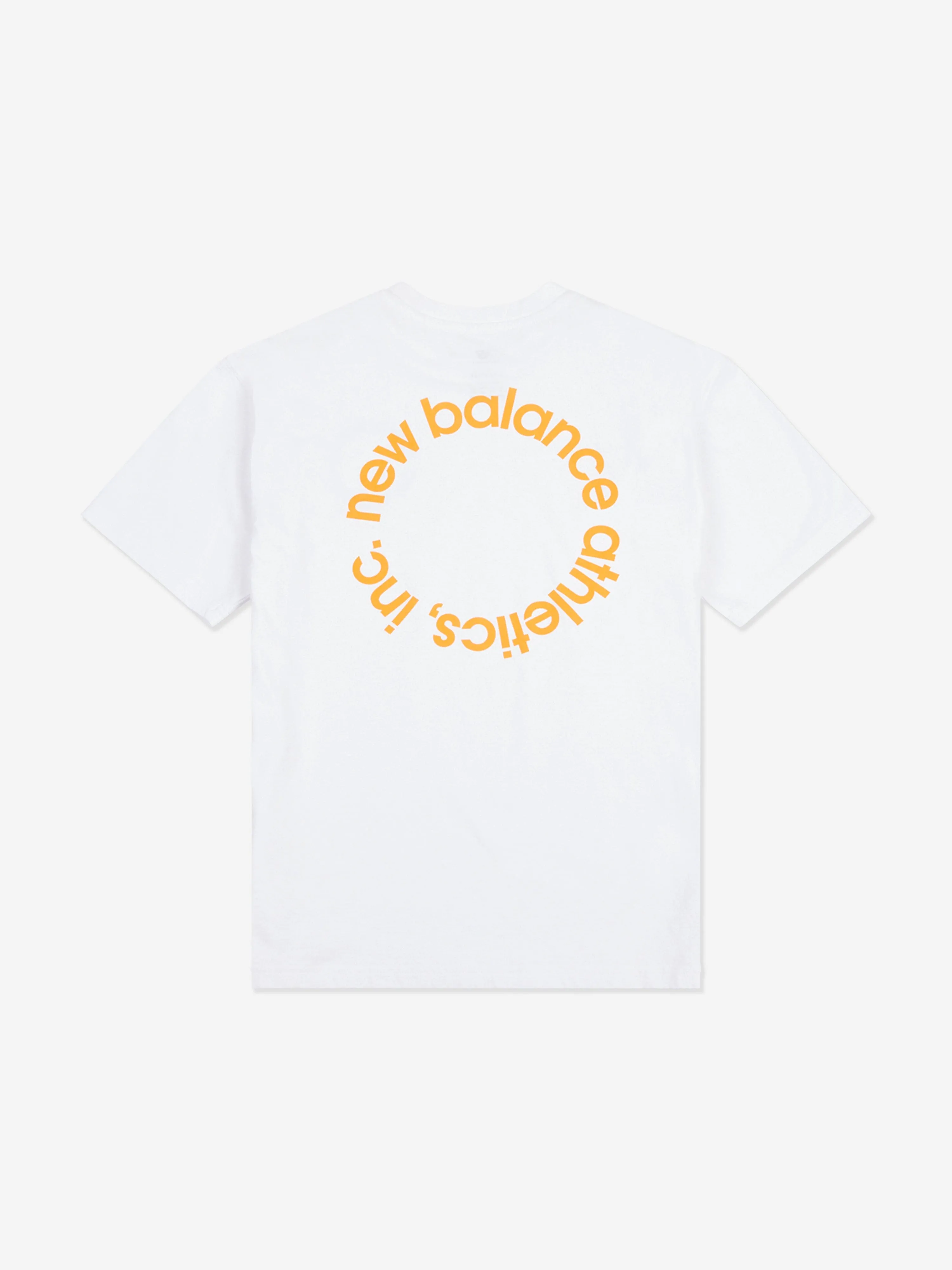 New Balance Jungen Grafik-T-Shirt mit rundem Logo in Weiß