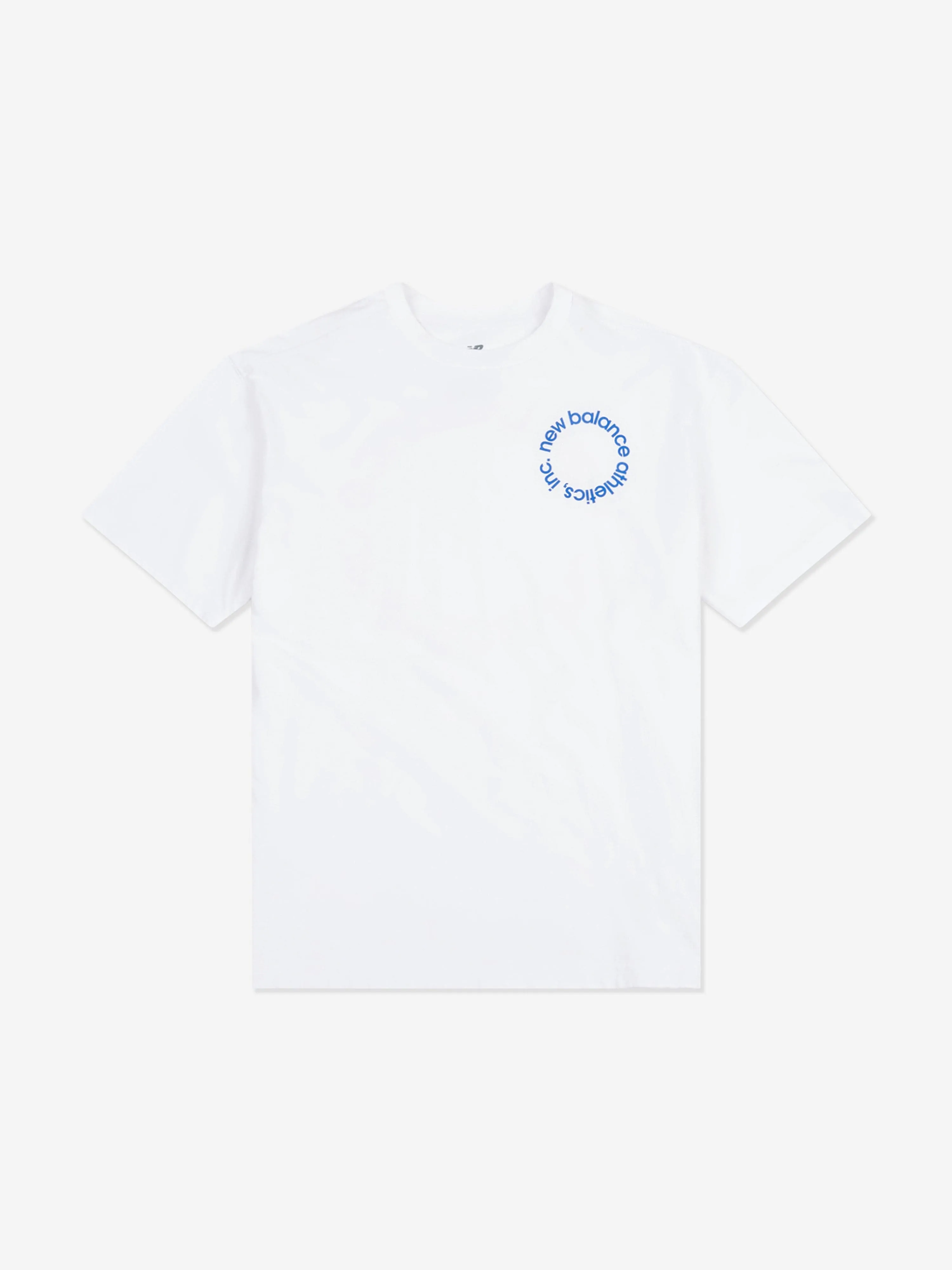 New Balance Jungen Grafik-T-Shirt mit rundem Logo in Weiß