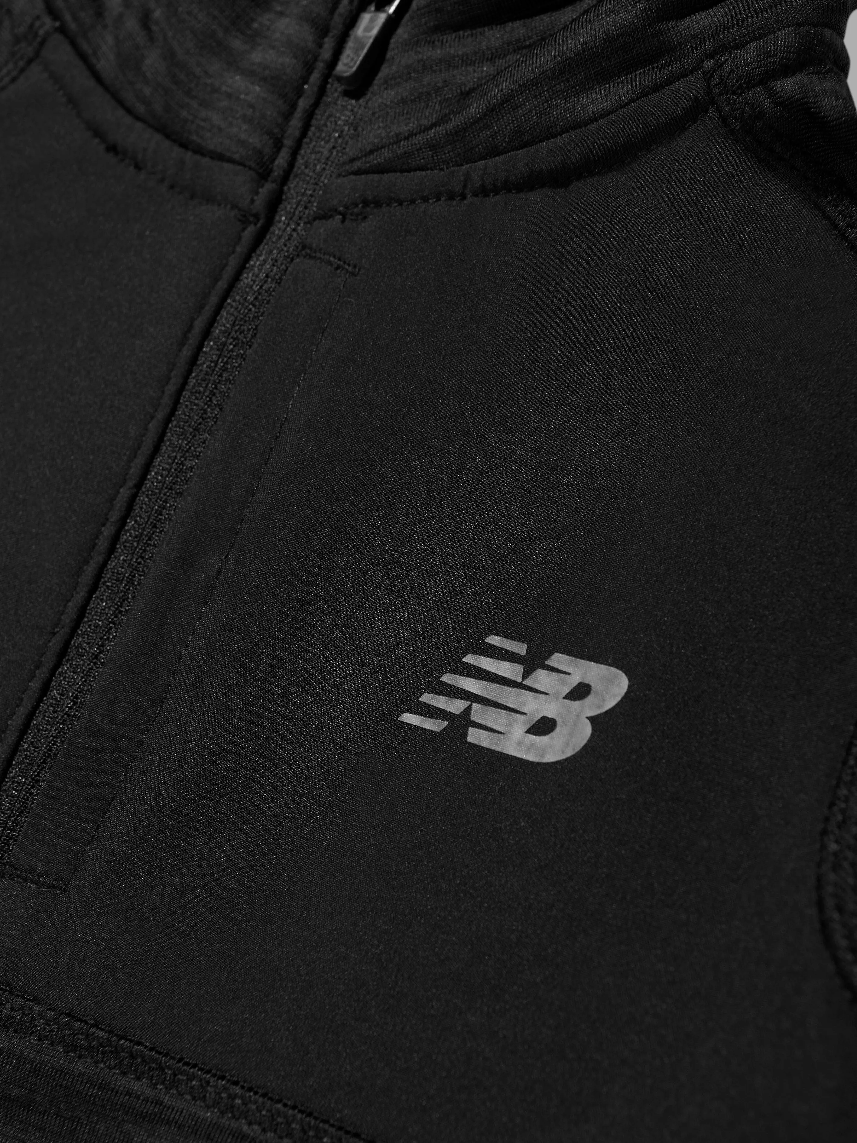 New Balance Jungen Heat Grid 1/4-Zip Pullover in Schwarz