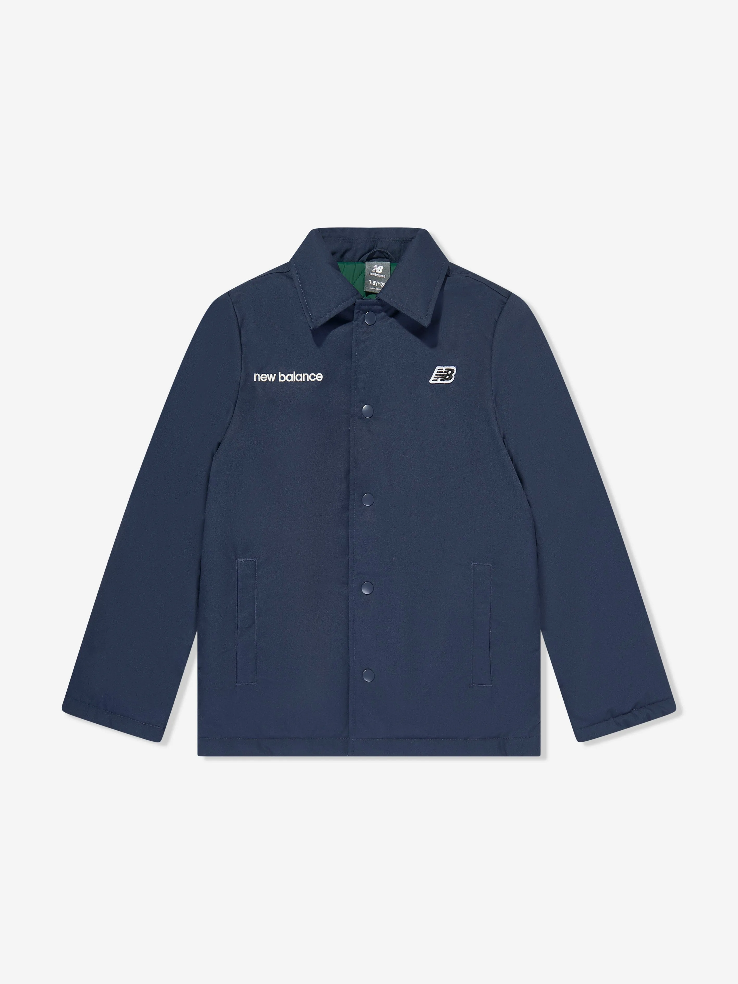 New Balance Boys Premium Coach Jacket in Marineblau