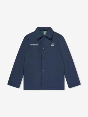 New Balance Boys Premium Coach Jacket in Marineblau