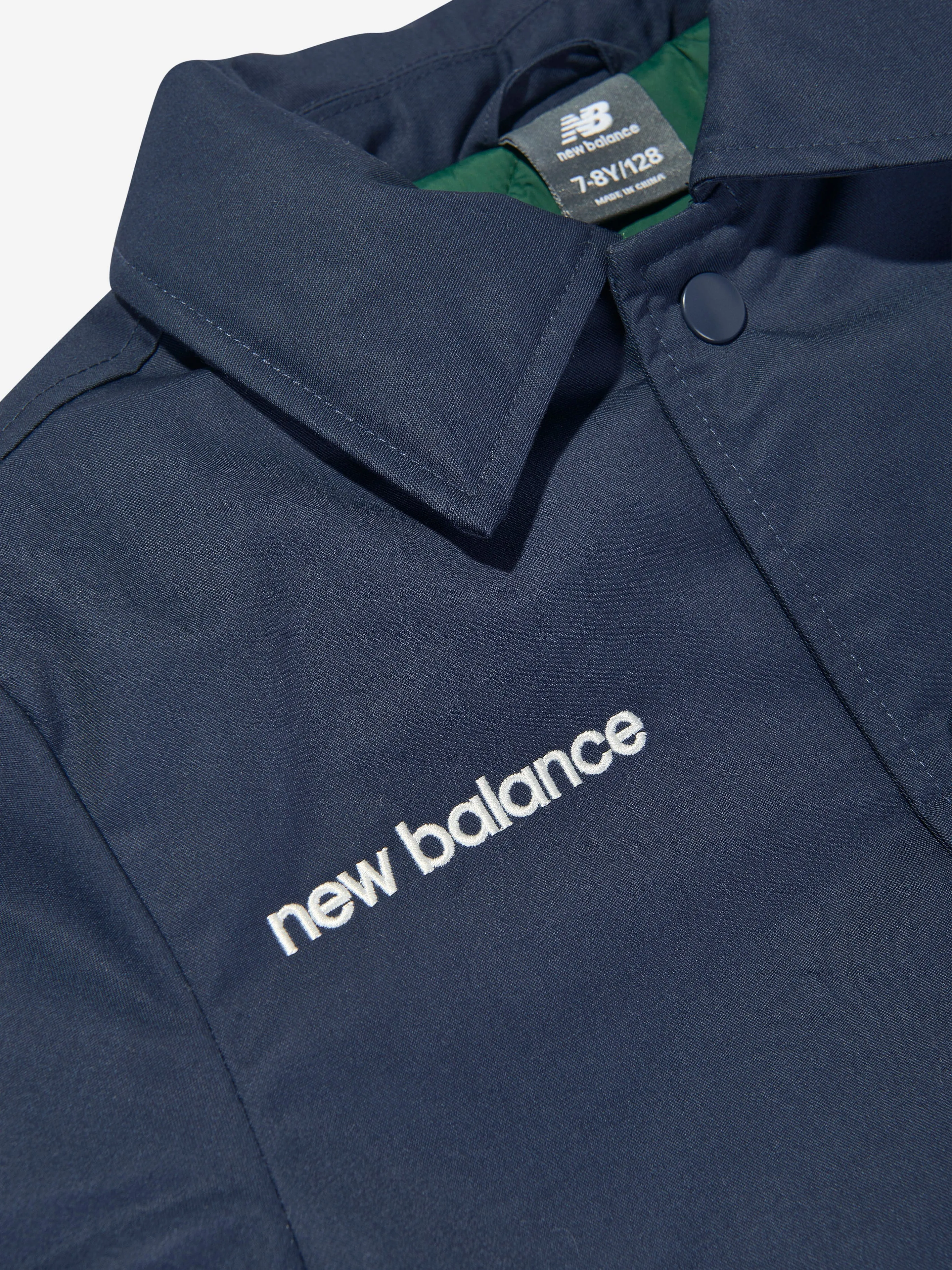 New Balance Boys Premium Coach Jacket in Marineblau