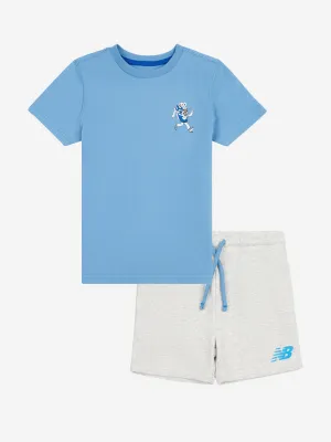 New Balance Jungen Sneaker T-Shirt und Shorts Set in Blau