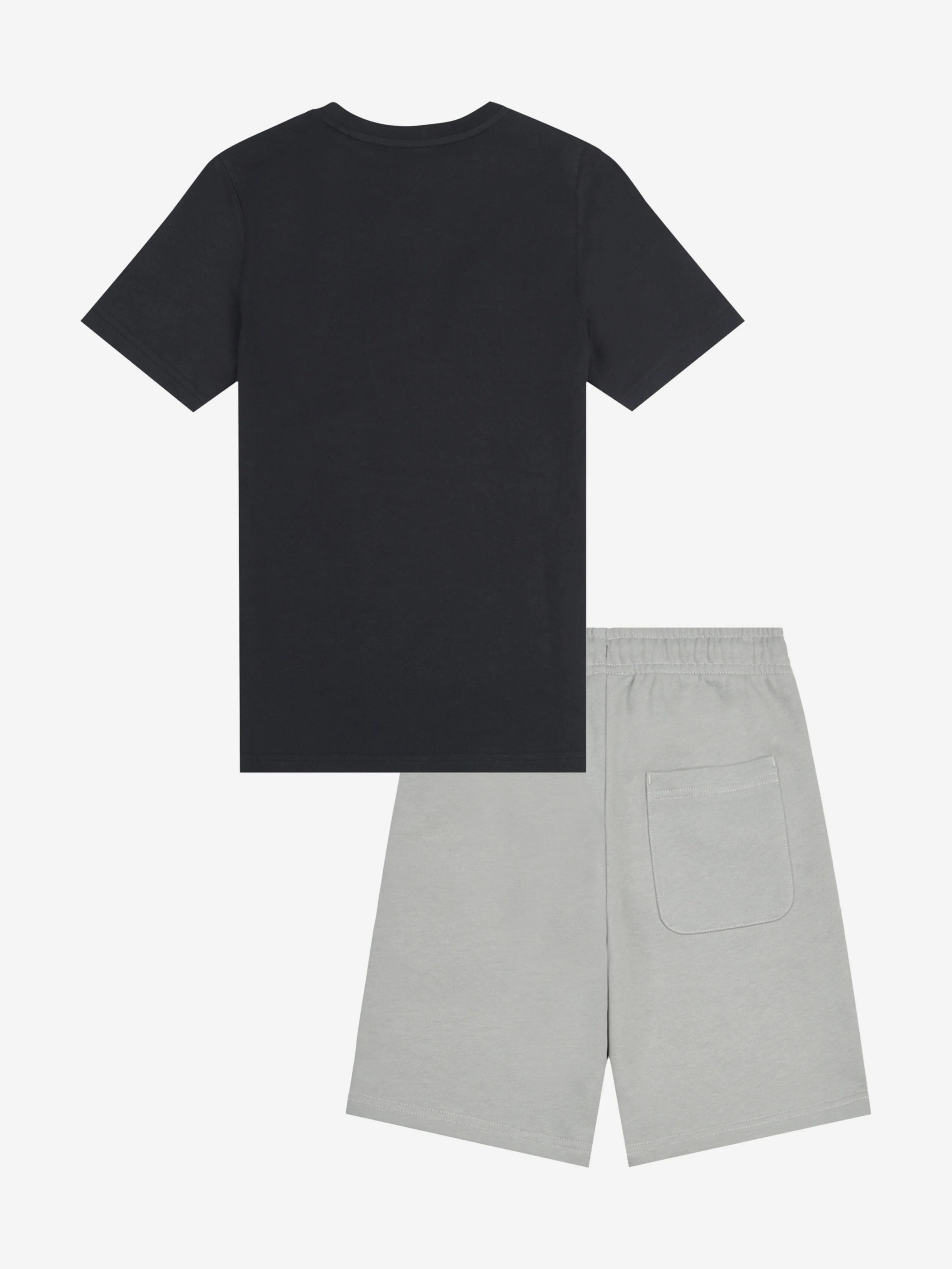 New Balance Jungen The System Grafik T-Shirt und Shorts Set in Schwarz