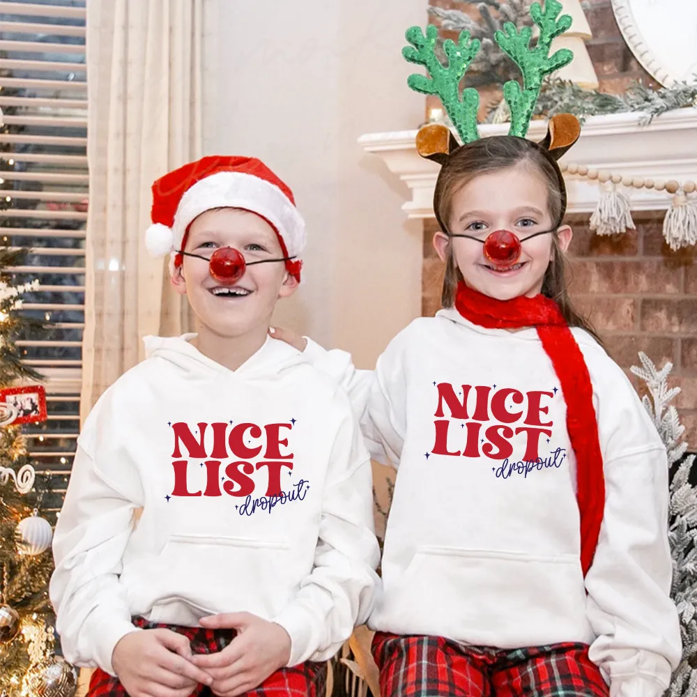 Nice List Dropout Kids Hoodie boys fashion clearance