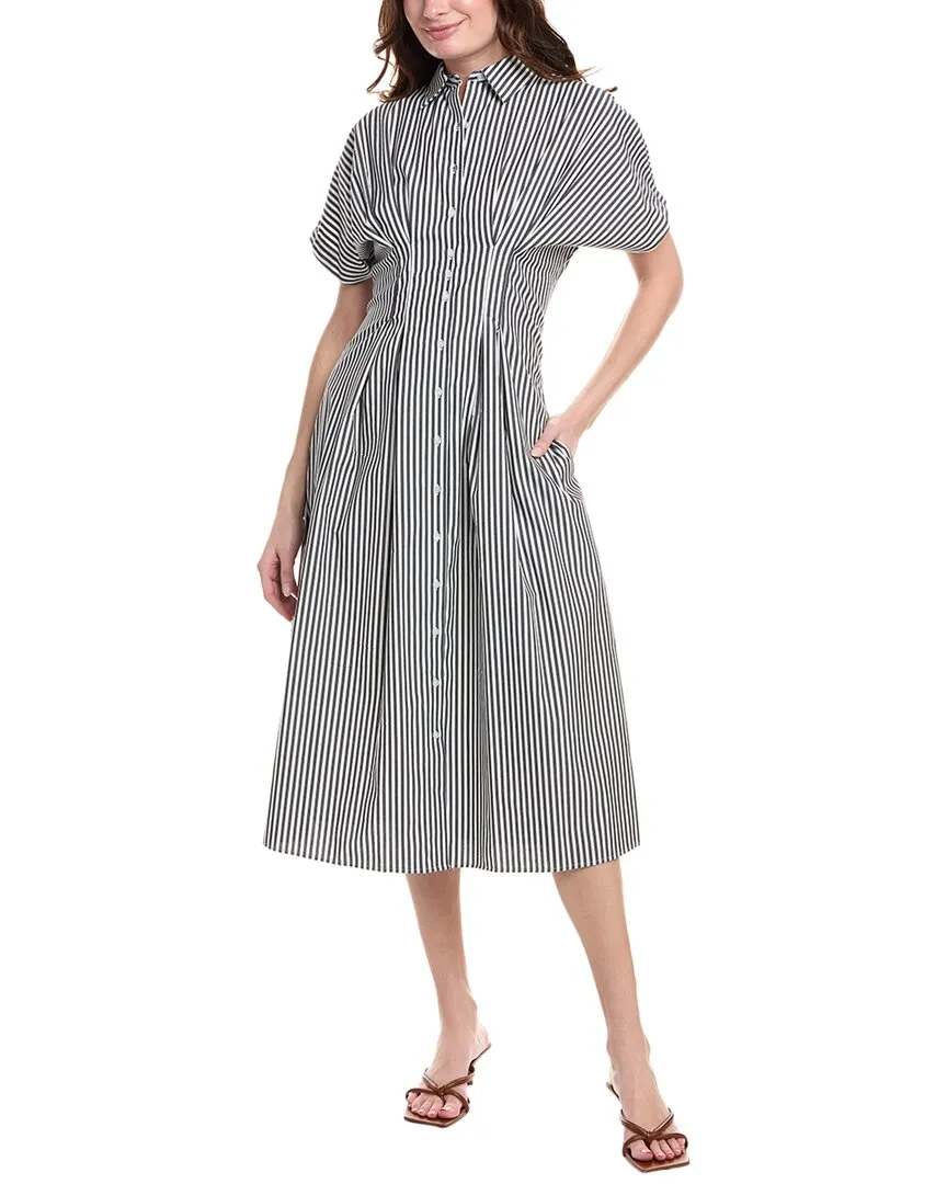 Nicole Miller Pleated Shirtdress