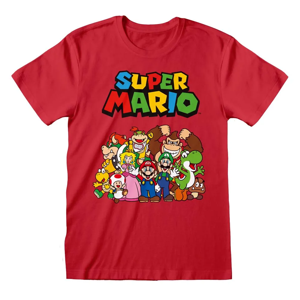 Nintendo Super Mario Main Character Group T-Shirt boys apparel promo code