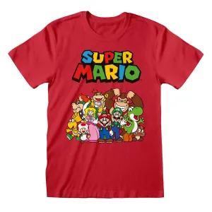 Nintendo Super Mario Main Character Group T-Shirt boys apparel promo code