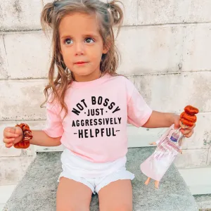 Not Bossy But Helpful Kids T-Shirt girls pajamas promo
