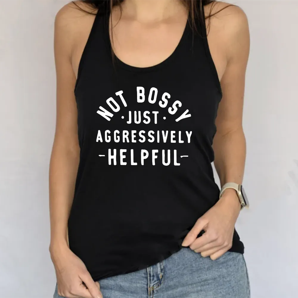 Not Bossy But Helpful Women's Tank maternity dresses promo