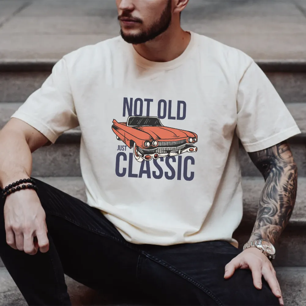 Not Old Just Classic Graphic T-Shirt Grandparent Clothing - grandma outfits sale