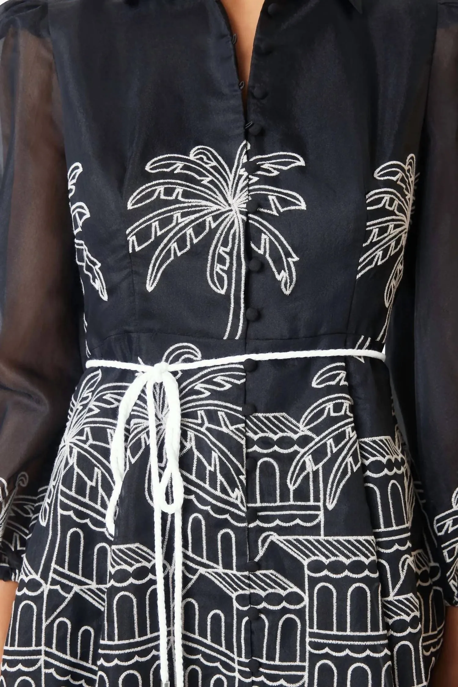 Nyx Mini Dress In Black/white