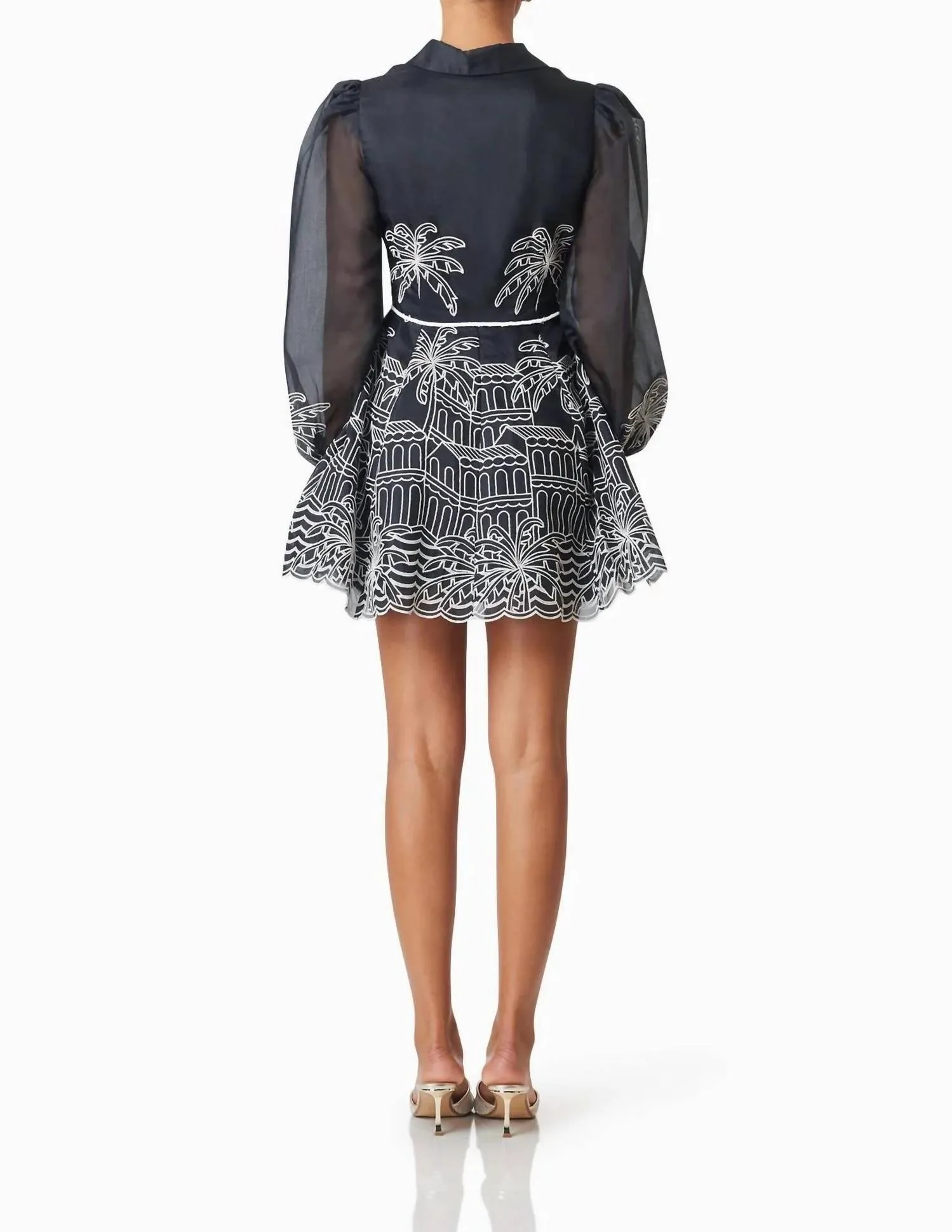 Nyx Mini Dress In Black/white