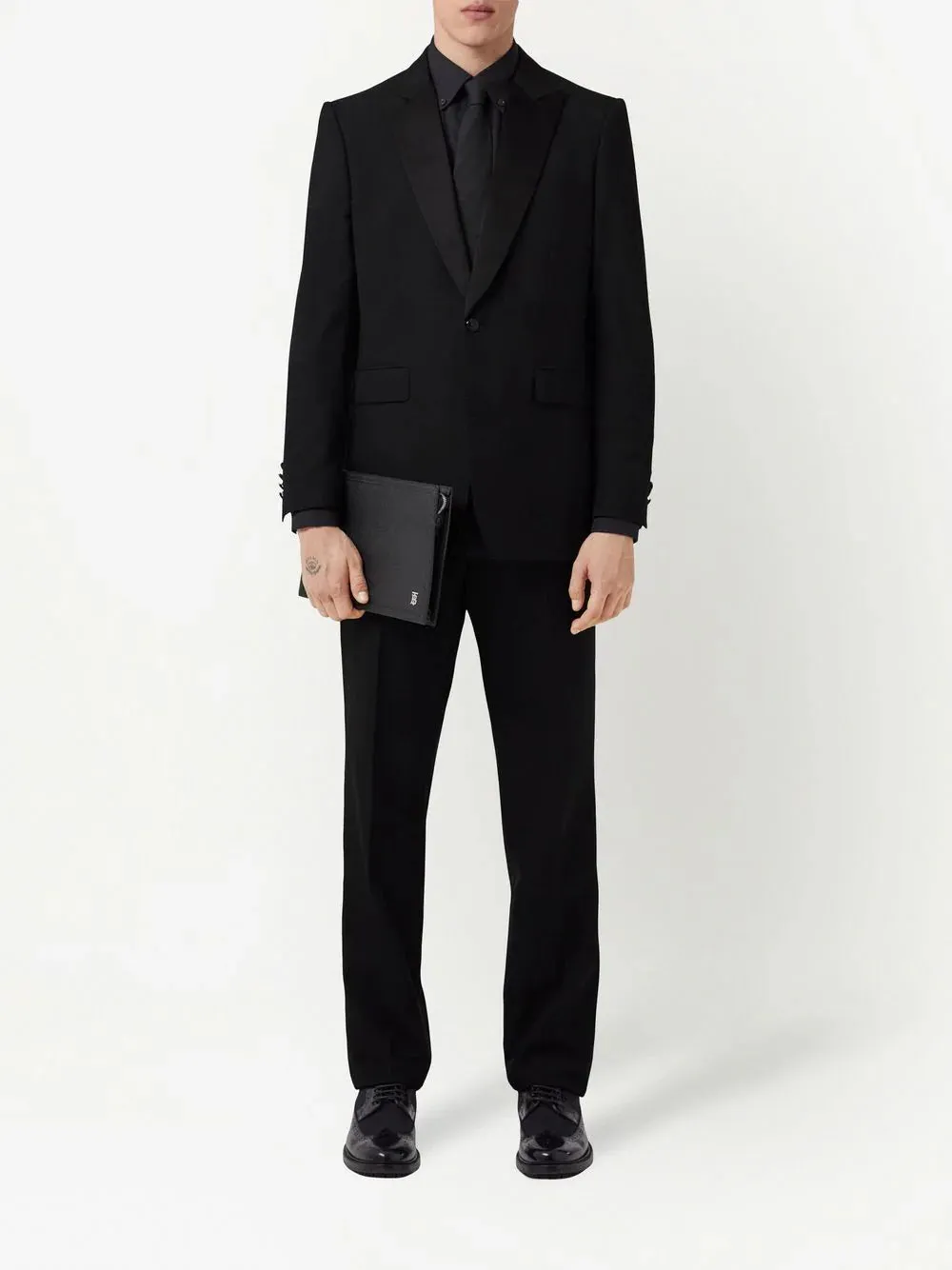 Oak Leaf Crest Jacquard Tuxedo Jacket