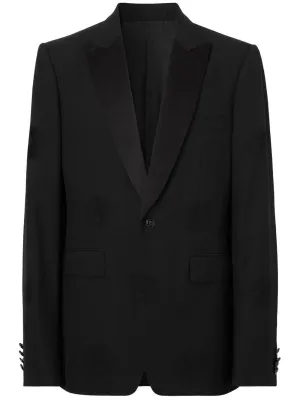 Oak Leaf Crest Jacquard Tuxedo Jacket winter jackets clearance