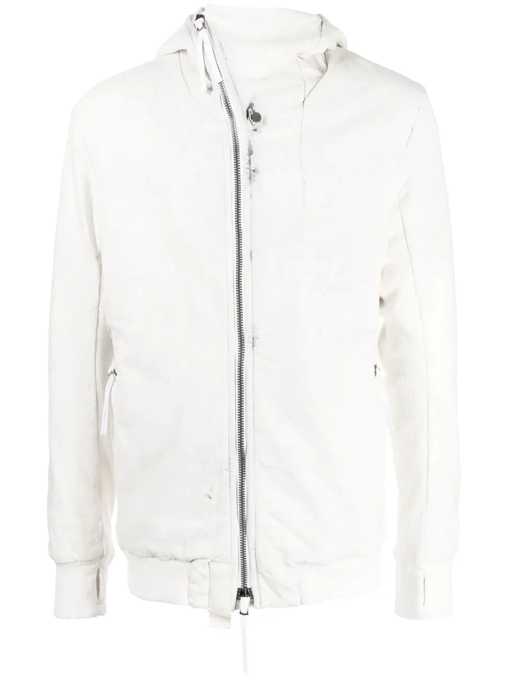 Off-Centre Zip-Up Hooded Jacket winter jackets clearance
