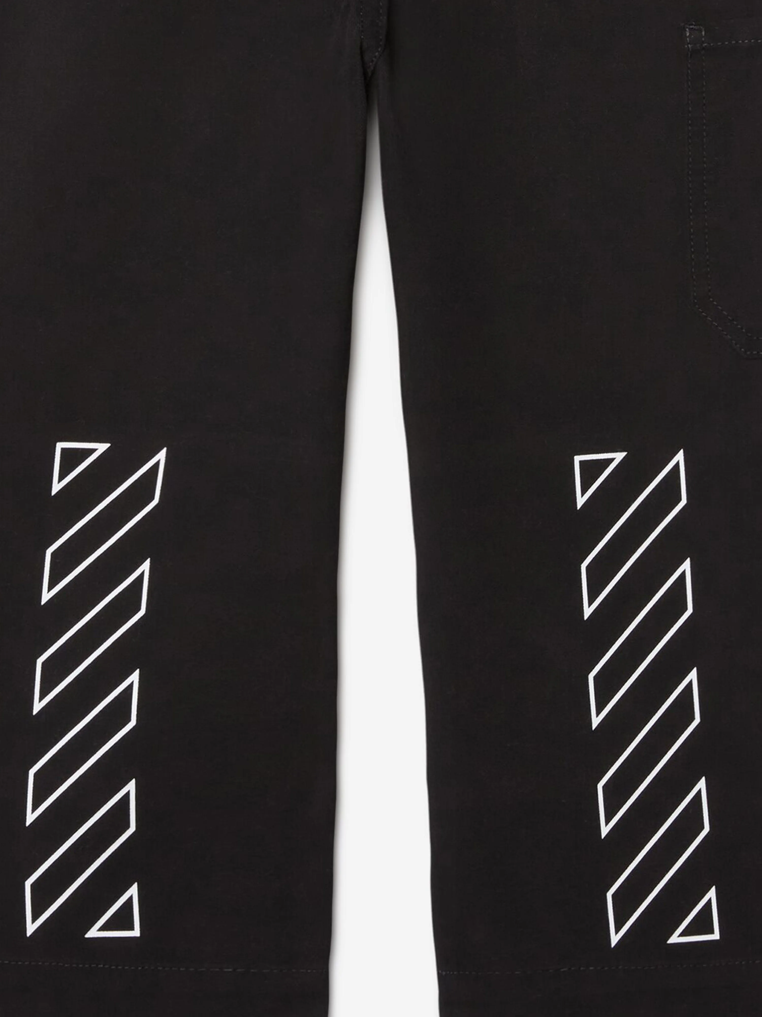 Off-White Boys Off Stamp Klare Arbeiterhose in Schwarz