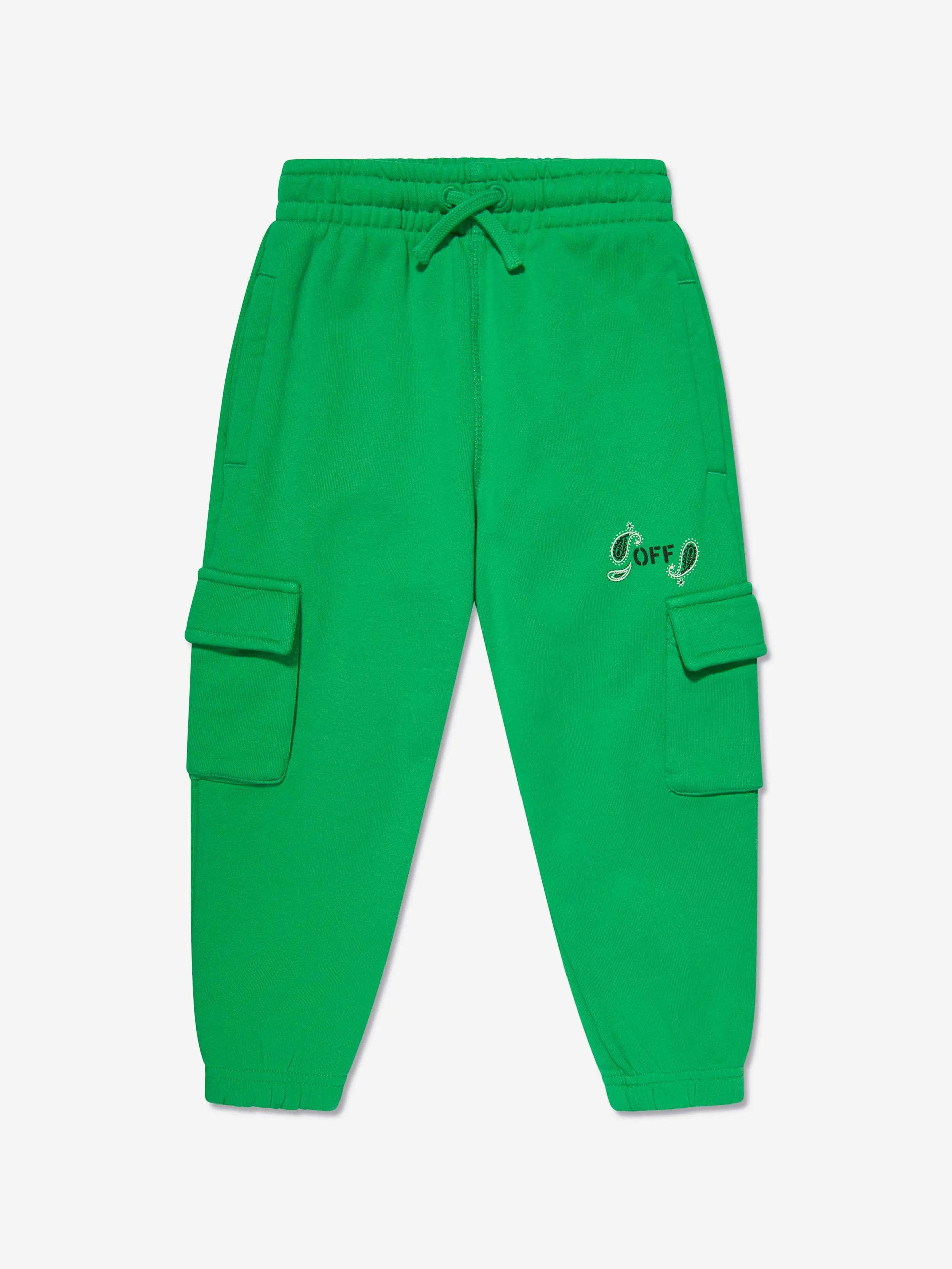 Off-White Kids Bandana Joggerhose in Grün