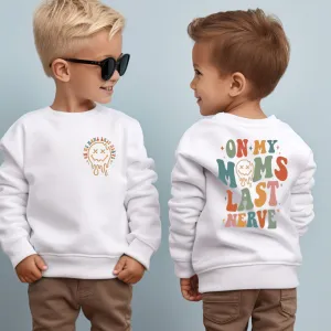 On Moms Last Nerve Front & Back Sweater boys fashion clearance
