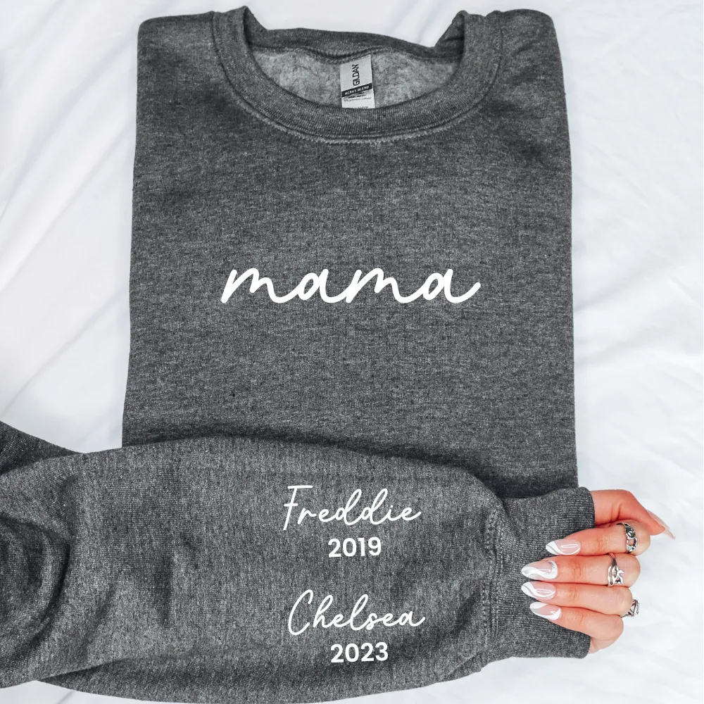 On My Sleeve Personalised Mama Sweatshirt postpartum clothes sale