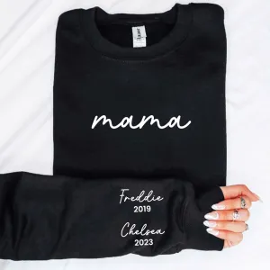On My Sleeve Personalised Mama Sweatshirt postpartum clothes sale
