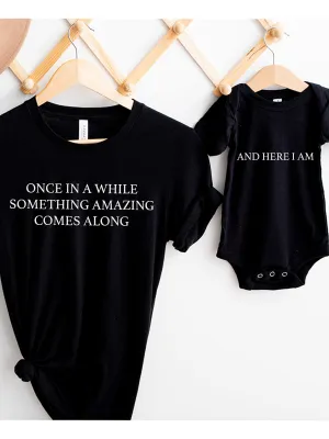 Once In A While Matching T-Shirts/Vest Black dad bod shirts discount